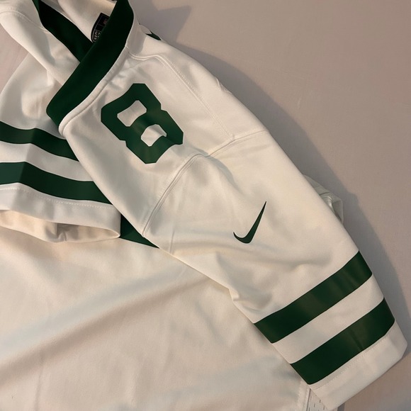 New York Jets Mens Large Nike Aaron Rodgers #8 White OnField NFL Football Jersey - Picture 4 of 8